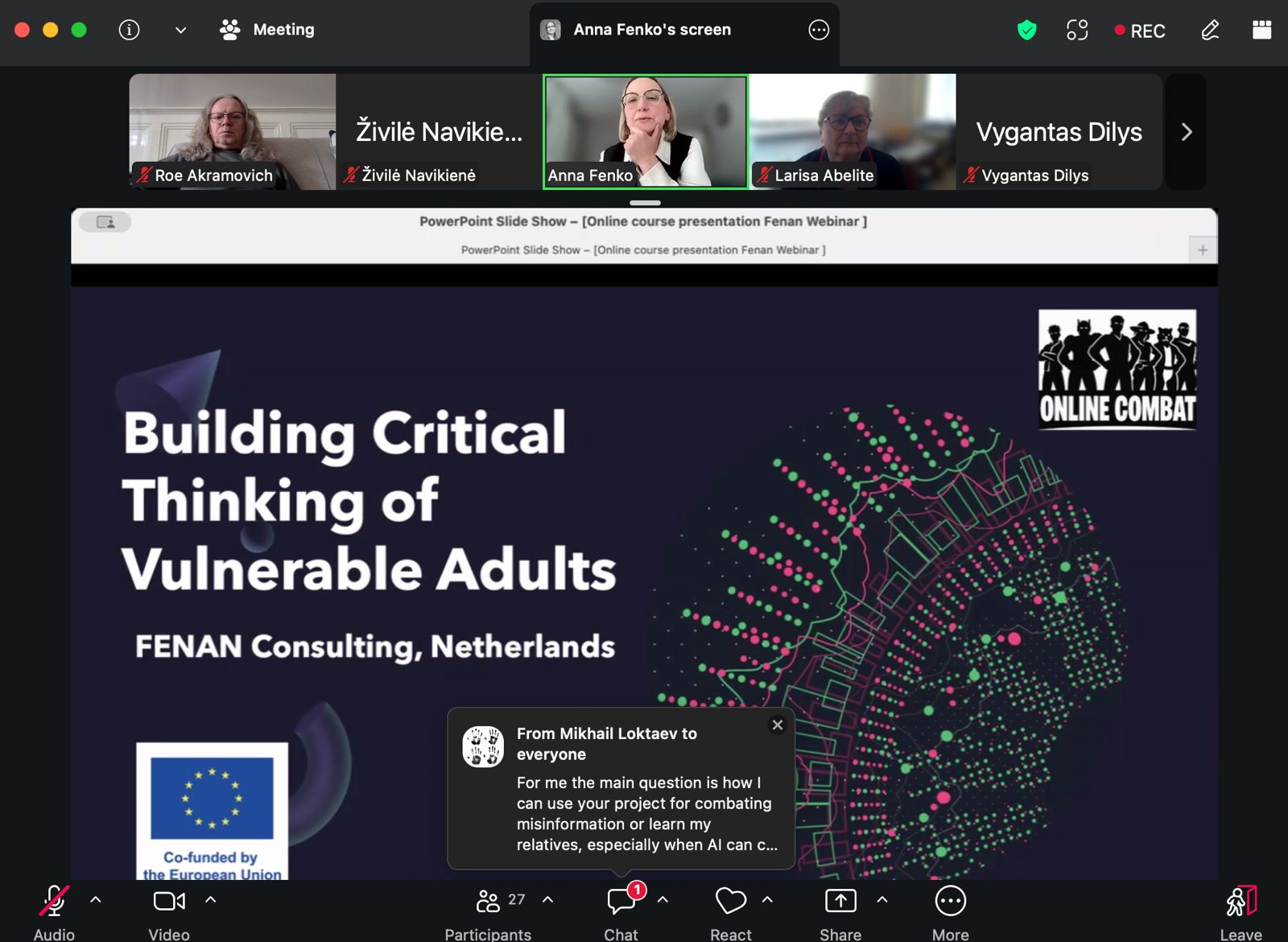 Webinar: Together against disinformation and propaganda